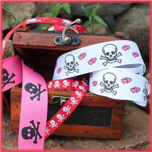 skull and cross bone ribbons